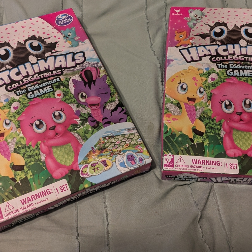 Lot of two hatchimals collectibles egg venture games